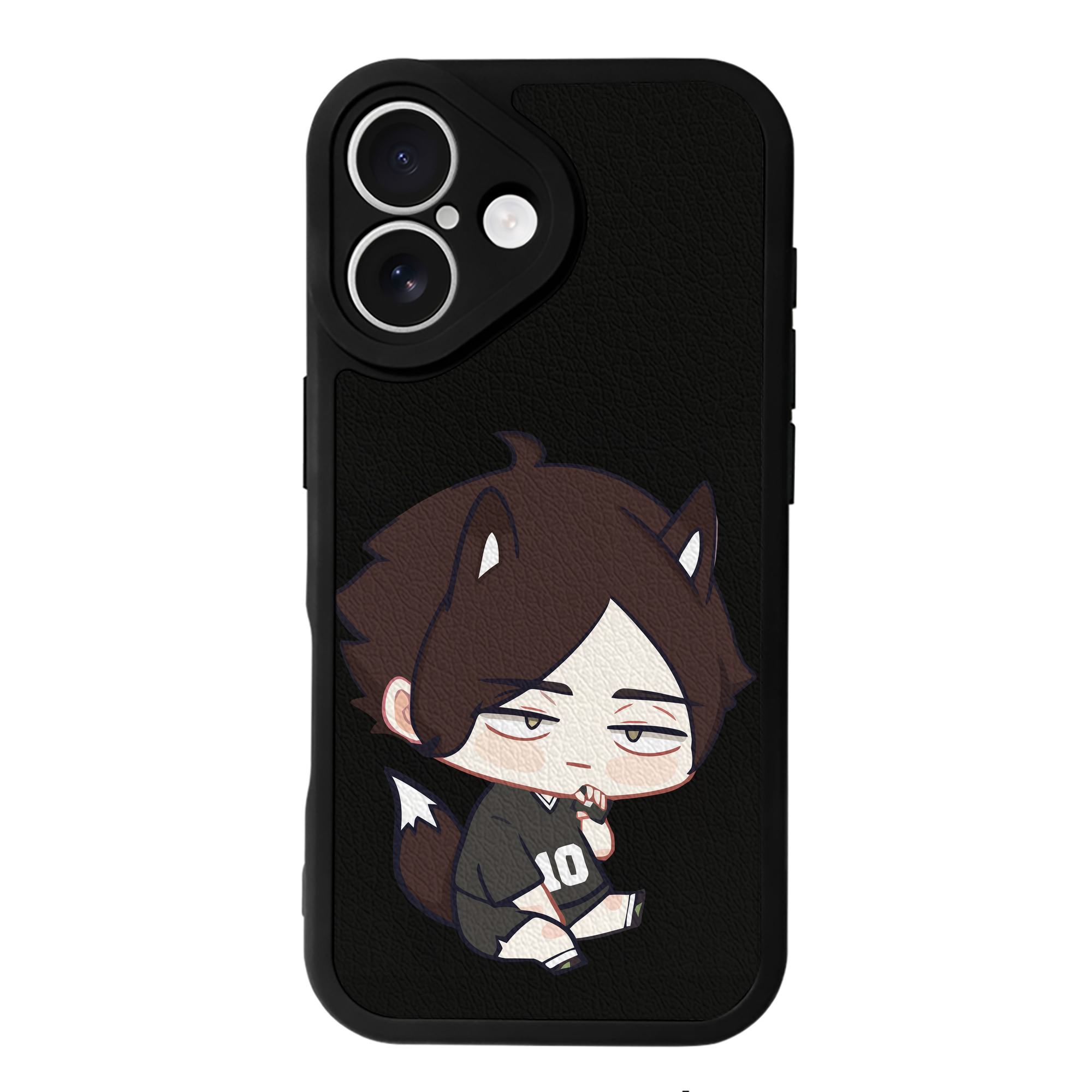 （画像用） ハイキュー!! Haikyu!! 【iPhone 16シリーズ対応】シリコンスマホケース（レザー調） 材質：シリコン